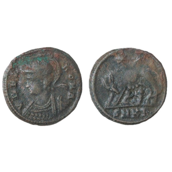 Ae3 ROMA, allégorie de rome (330-335),RIC.105 VRBS ROMA Cizique