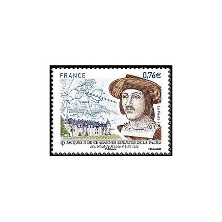 Timbre France Yvert No 4955 Jacques de la Palice