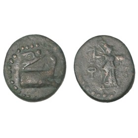 Lycie, Phaselis ae18 unité Cuivre (-200 à -100) Athena galère