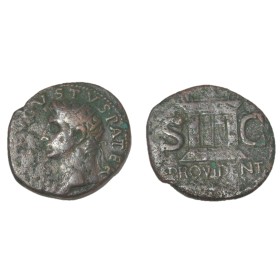 As d'Auguste restitution Tibère (22-30) RIC.81 PROVIDENT Rome