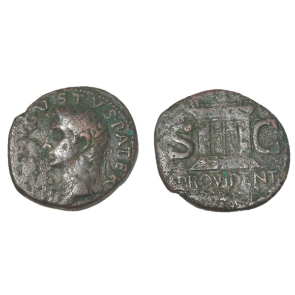 As d'Auguste restitution Tibère (22-30) RIC.81 PROVIDENT Rome