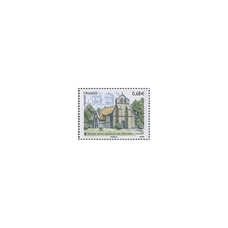 Timbre France Yvert No 4967 Eglise Martial de Lestards