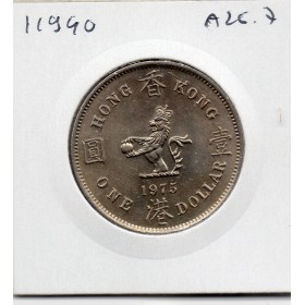 Hong Kong 1 dollar 1975 Spl, KM.35 1er portrait