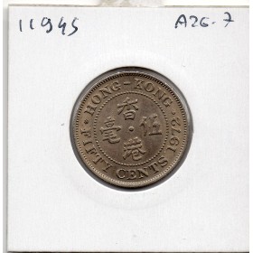 Hong Kong 50 cents 1972 Sup, KM 34 1er portrait