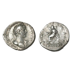 Denier de Hadrien (117) RIC.39a CONCORD atelier Rome