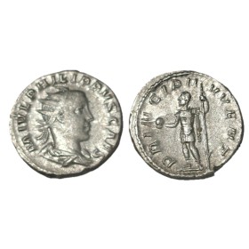Antoninien de Philippe II (244-247), RIC.218 PRINCIPI IVVENT atelier Rome