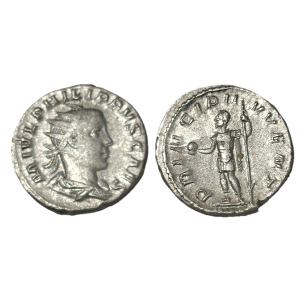 Antoninien de Philippe II (244-247), RIC.218 PRINCIPI IVVENT atelier Rome