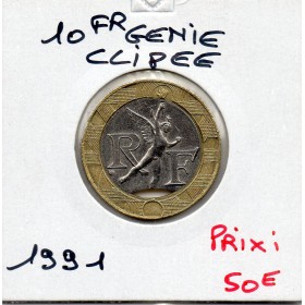 10 francs Génie bastille 1991 Sup fautée clipée