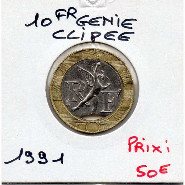 10 francs Génie bastille 1991 Sup fautée clipée