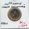 10 francs Génie bastille 1991 Sup fautée coeur decentré