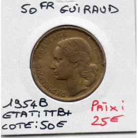 50 francs Coq Guiraud 1954 B TTB+
