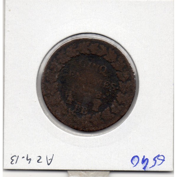 5 centimes Dupré An 8 BB Strasbourg B