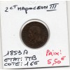 2 centimes Napoléon III tête nue 1853 A Paris TTB