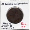 12 denier Constitution Louis XVI 1792 N Montpellier B