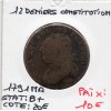 12 denier Constitution Louis XVI 1791 MA Marseille B+