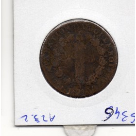 12 denier Constitution Louis XVI 1791 MA Marseille B+