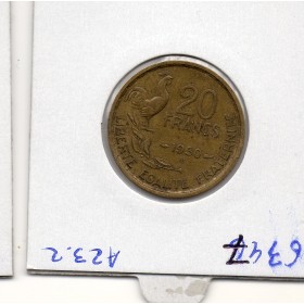 20 francs Coq Georges Guiraud 4 faucilles 1950 B TTB+ rare