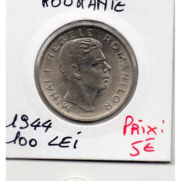 Roumanie 100 lei 1944 Sup, KM.64 Mihai 1er