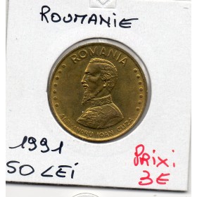 Roumanie 50 lei 1991 Spl, KM.110 Alexandru Ioan Cuza