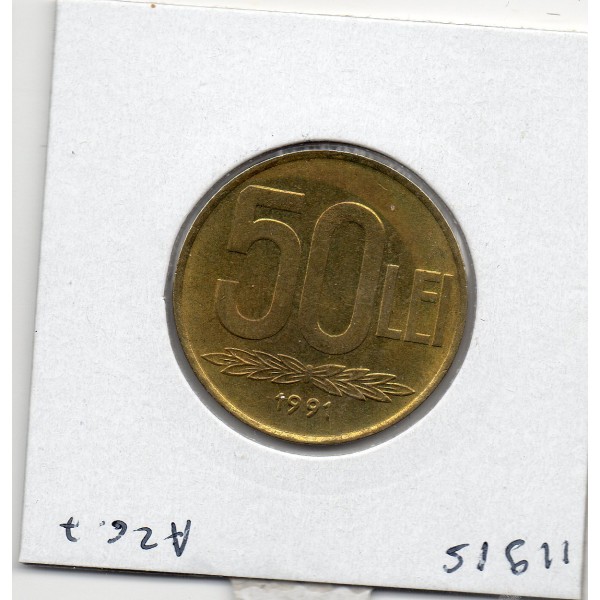 Roumanie 50 lei 1991 Spl, KM.110 Alexandru Ioan Cuza