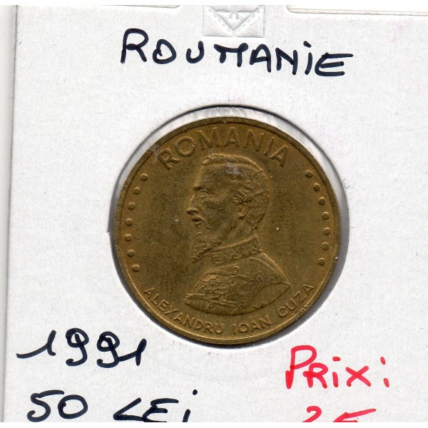 Roumanie 50 lei 1991 Sup, KM.110 Alexandru Ioan Cuza