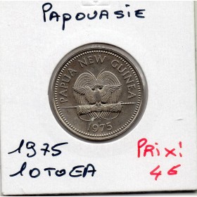 Papouasie nouvelle Guinée 10 Toea 1975 Spl, KM.4