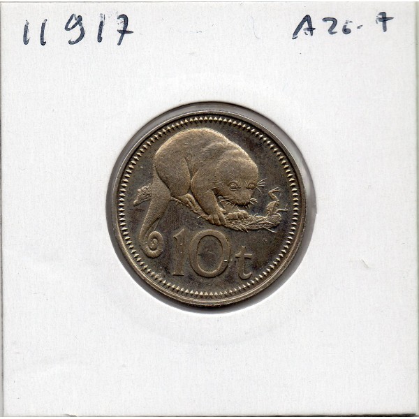Papouasie nouvelle Guinée 10 Toea 1975 Spl, KM.4
