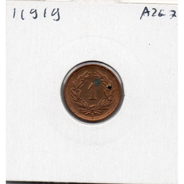 Suisse 1 rappen 1937 Sup, KM.3