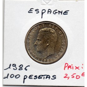 Espagne 100 pesetas 1986 Spl, KM.826 Juan Carlos 1er