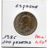 Espagne 100 pesetas 1986 Spl, KM.826 Juan Carlos 1er