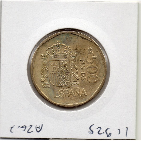 Espagne 500 pesetas 1989 Sup+, KM.831 Juan Carlos et Sofia