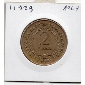 Bulgarie 2 leva 1969 Sup, KM.77 Libération des turcs