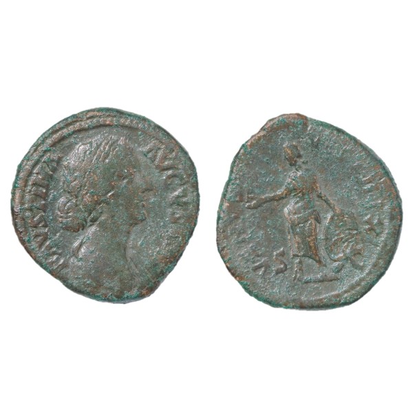 cSesterce de Faustine II la jeune (164-175) RIC.1773 VENVS VICTRIX atelier Rome