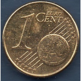 Pièce de 1 centime d'Euro dorée, 2003, Grèce