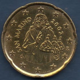 Pièce 20 centimes Saint-Marin 2002
