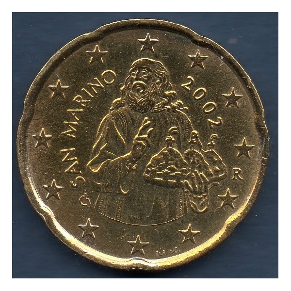 Pièce 20 centimes Saint-Marin 2002