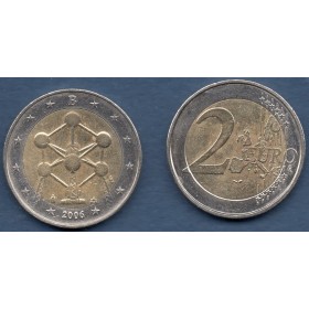 Pièce de 2 euros commémorative Belgique 2006 Atomium - pièce circulée