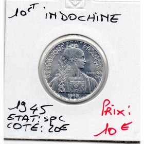 Indochine 10 cents 1945 Spl, Lec.186 Turin