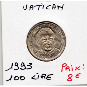 Vatican, 100 lire 1993 Spl, KM.247 Jean Paul II