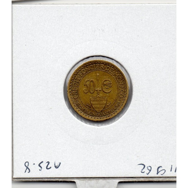 Monaco 50 centimes 1926 TTB, Gad.126 crédit Foncier