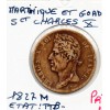 Colonies Charles X 5 centimes 1827 H TTB- Lec.299 Martinique et Guadeloupe