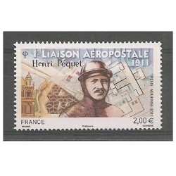 Timbre France Poste Aérienne Yvert 74a Henri Pécquet, Issu de la mini feuille de 10