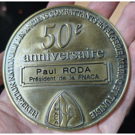Médaille 50 ans FNACA des anciens d'Algérie, Maroc et Tunisie 2008