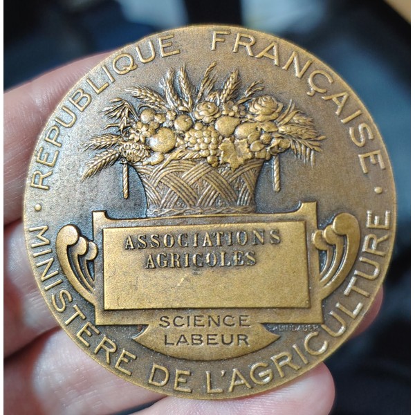 Médaille Le semeur Par Lagrange, ministere de l'agriculture