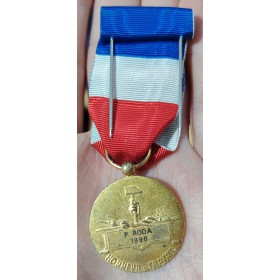 Medaille vermeil Honneur et travail 1996 avec ruban et rosette