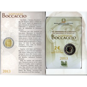 2 euros commémorative Italie 2013 Giovanni Boccaccio