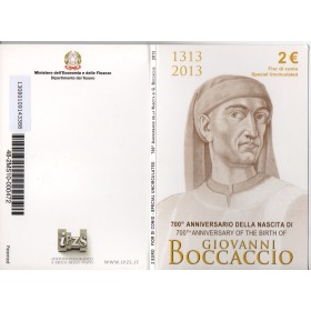 2 euros commémorative Italie 2013 Giovanni Boccaccio