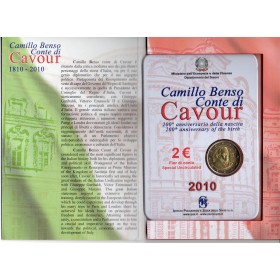 2 euros commémorative BU, Italie, 2010, Comte de Cavour