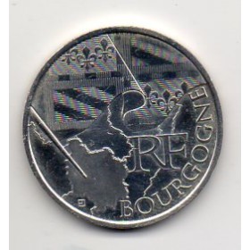 Pièce 10 euros 2010 Bourgogne série des régions