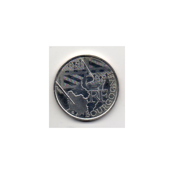 Pièce 10 euros 2010 Bourgogne série des régions